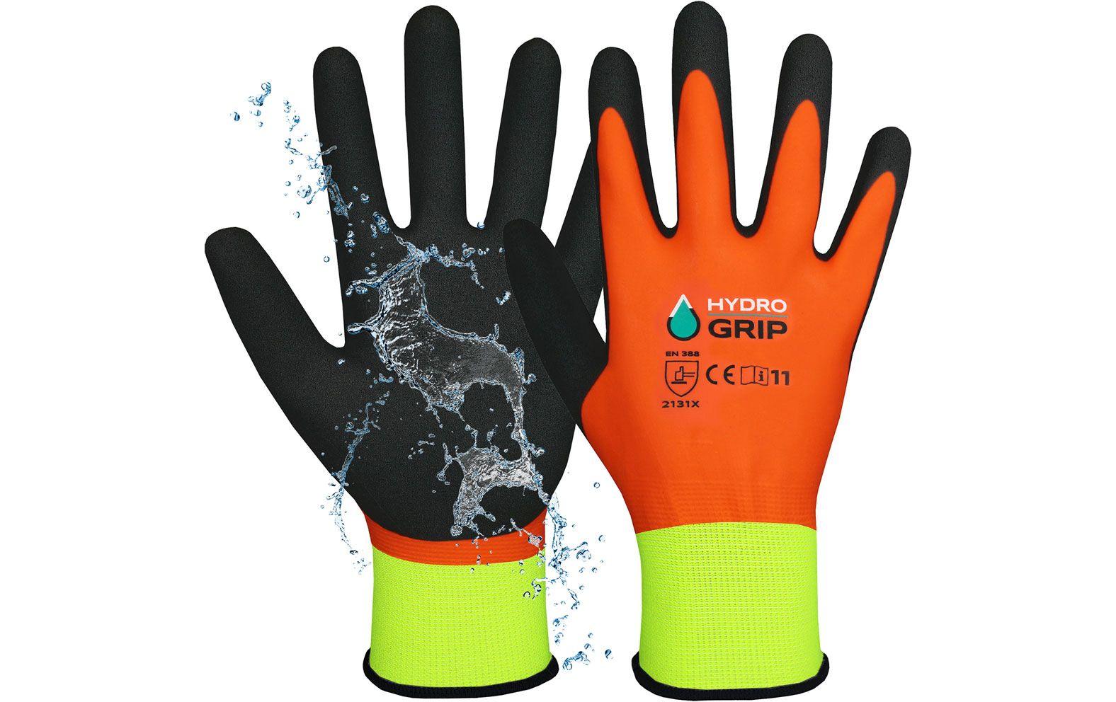 ACE Arbeitshandschuh HydroGrip 2 Paar 09/l Grösse: L, Orange