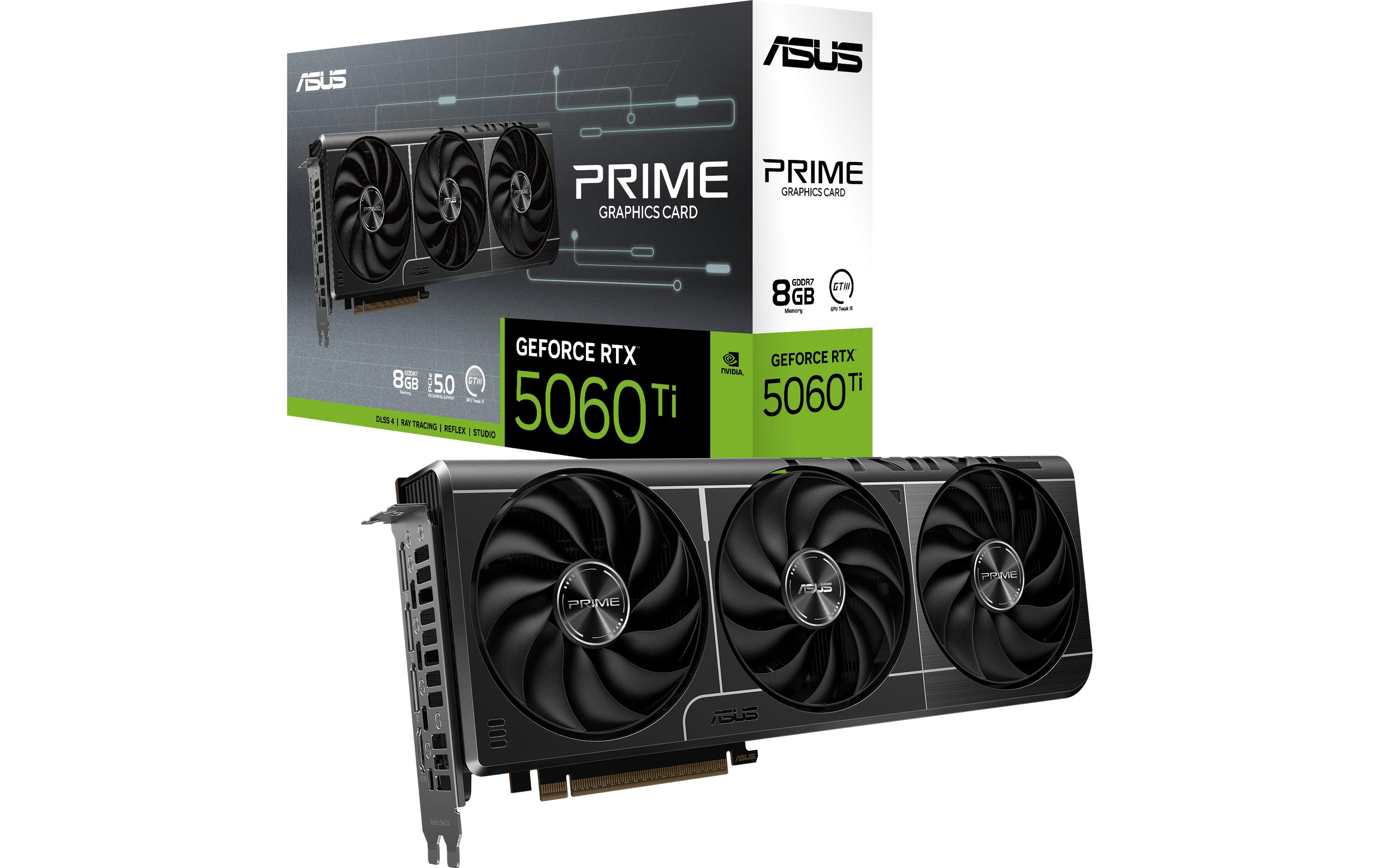 ASUS Grafikkarte Prime GeForce RTX 5060 Ti 8 GB ASUS Grafikkarte Prime GeForce RTX 5060 Ti 8 GB