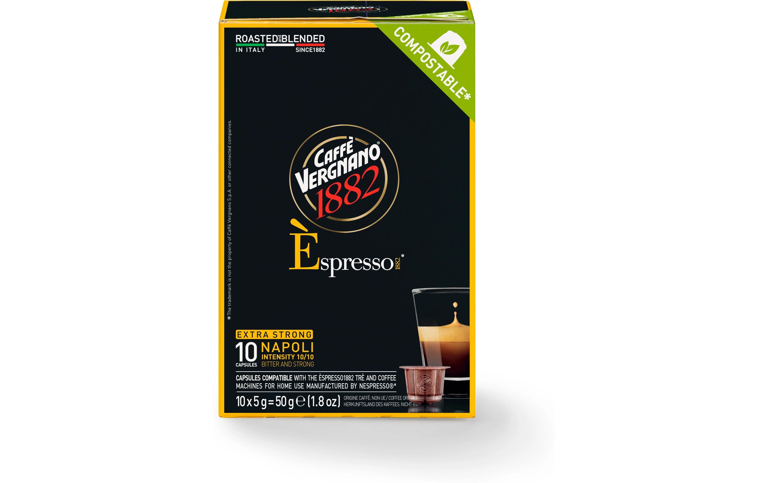 Caffè Vergnano Kaffeekapseln Espresso Napoli 10 Stück Caffè Vergnano Kaffeekapseln Espresso Napoli 10 Stück