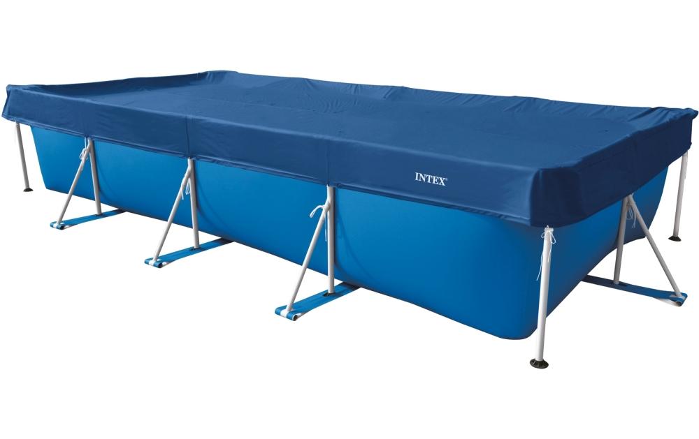 Intex Pool-Abdeckplane Allwetter-Deluxe 4.5 m x 2.2 m, Dunkelblau