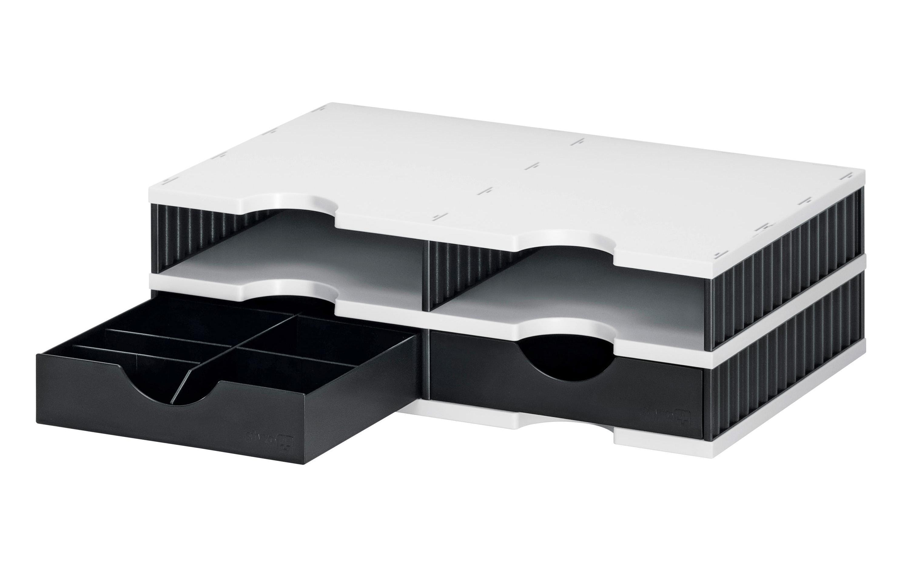 Styro Dokumentenablage styrodoc duo SET Weiss, 4 Fächer