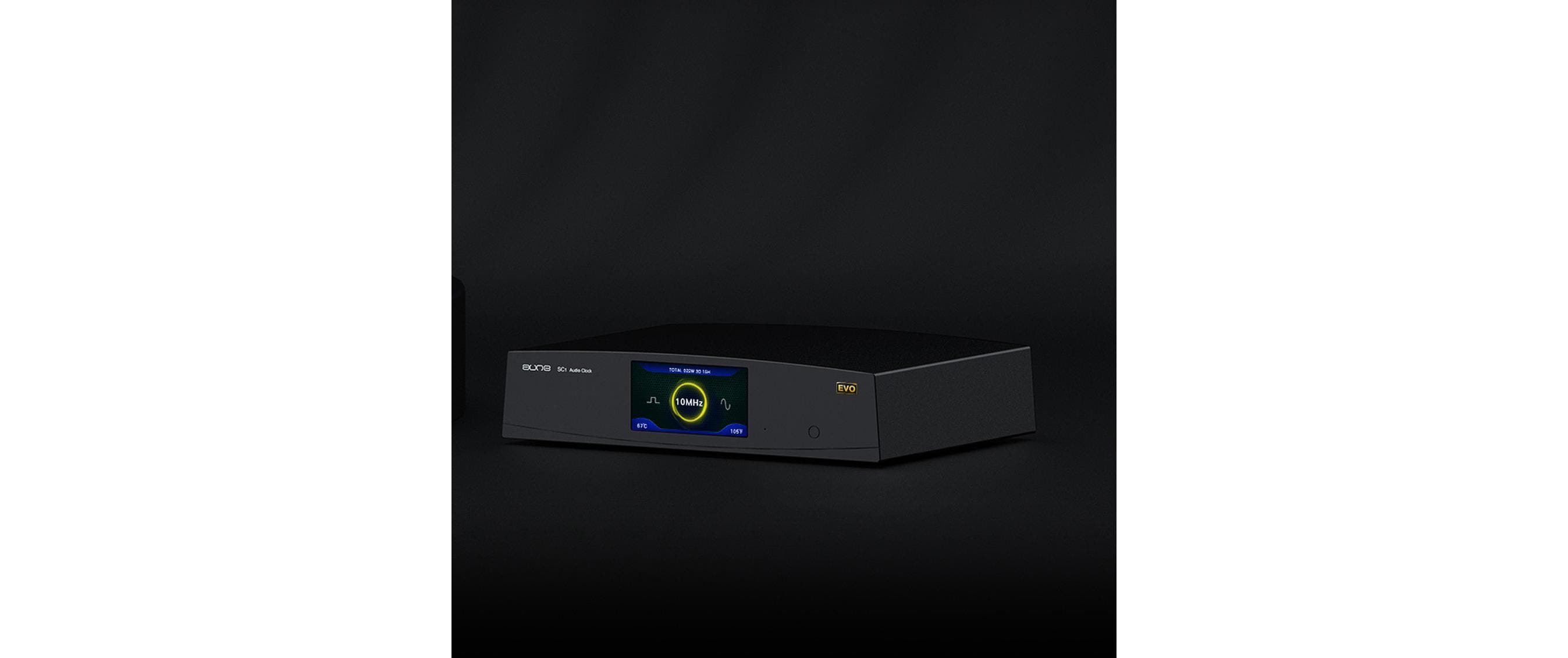 Aune SC1 EVO Hochpräzise 10 MHz Masterclock Schwarz