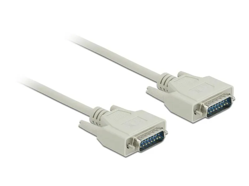 Delock Anschlusskabel D-Sub15 Stecker zu Stecker 1 m