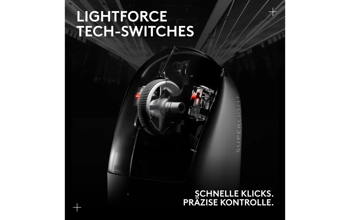 Logitech Gaming-Maus Pro X Superlight 2 Lightspeed Schwarz