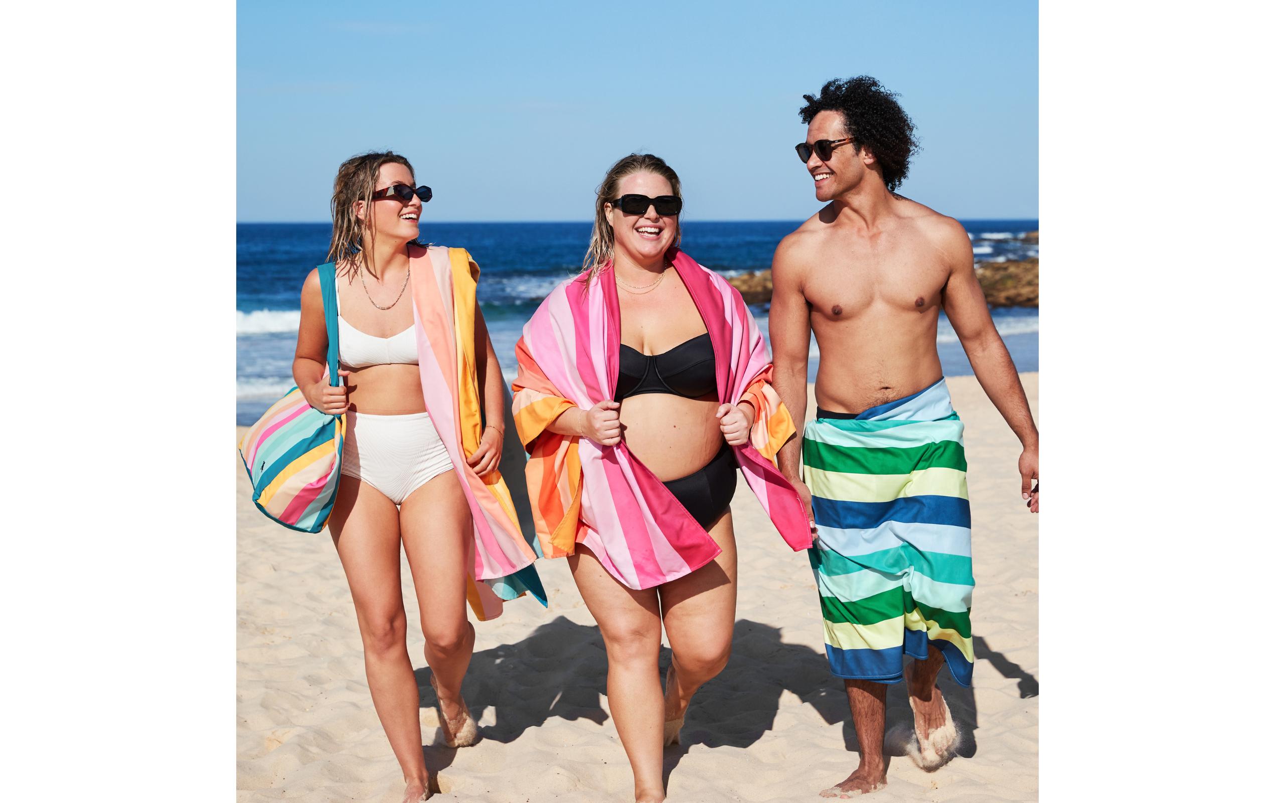 Dock & Bay Strandtuch Coastal Candy 200 cm x 90 cm, Mehrfarbig