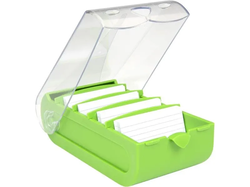 Biella Karteibox Bunny A8 100 Karten, Grün