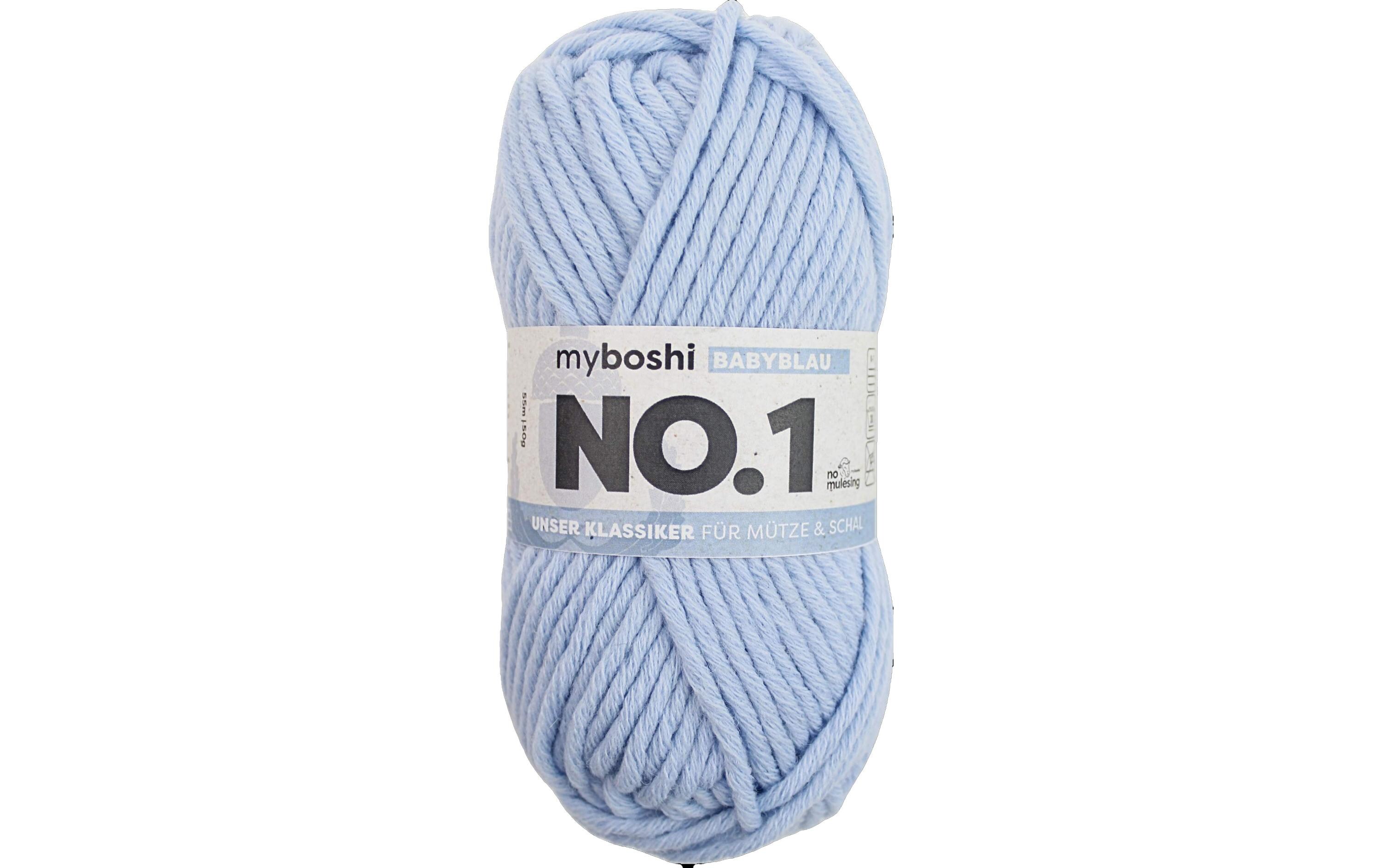 myBoshi Wolle Nr.1 Babyblau 50 g, 55 m