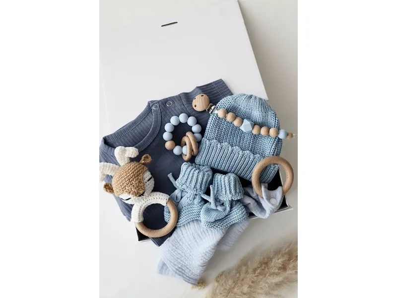 Oykami Baby Geschenkbox Blau Palermo Hirsch Oykami Baby Geschenkbox Blau Palermo Hirsch