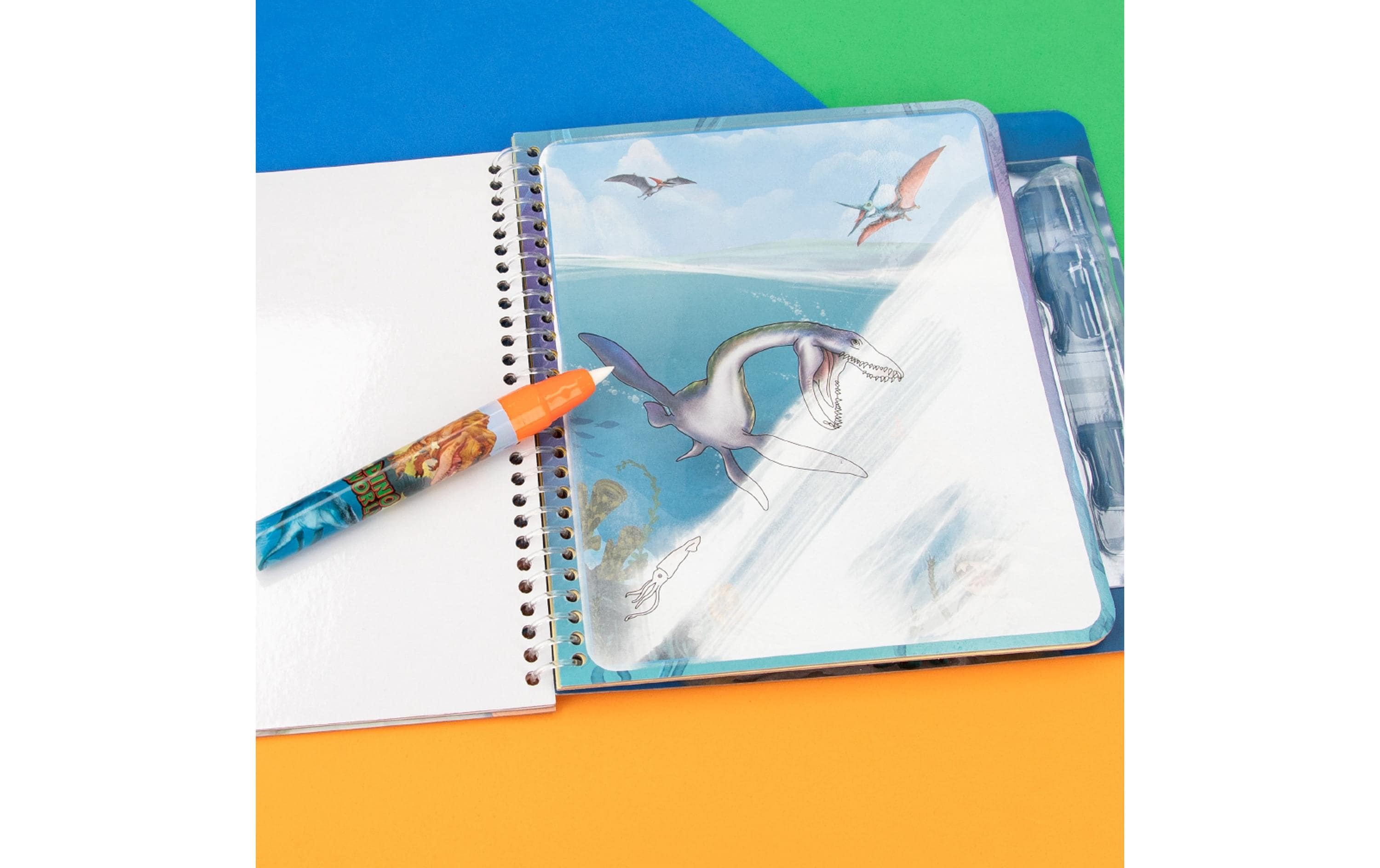 Depesche Malbuch Aqua Magic Dino 5 Seiten