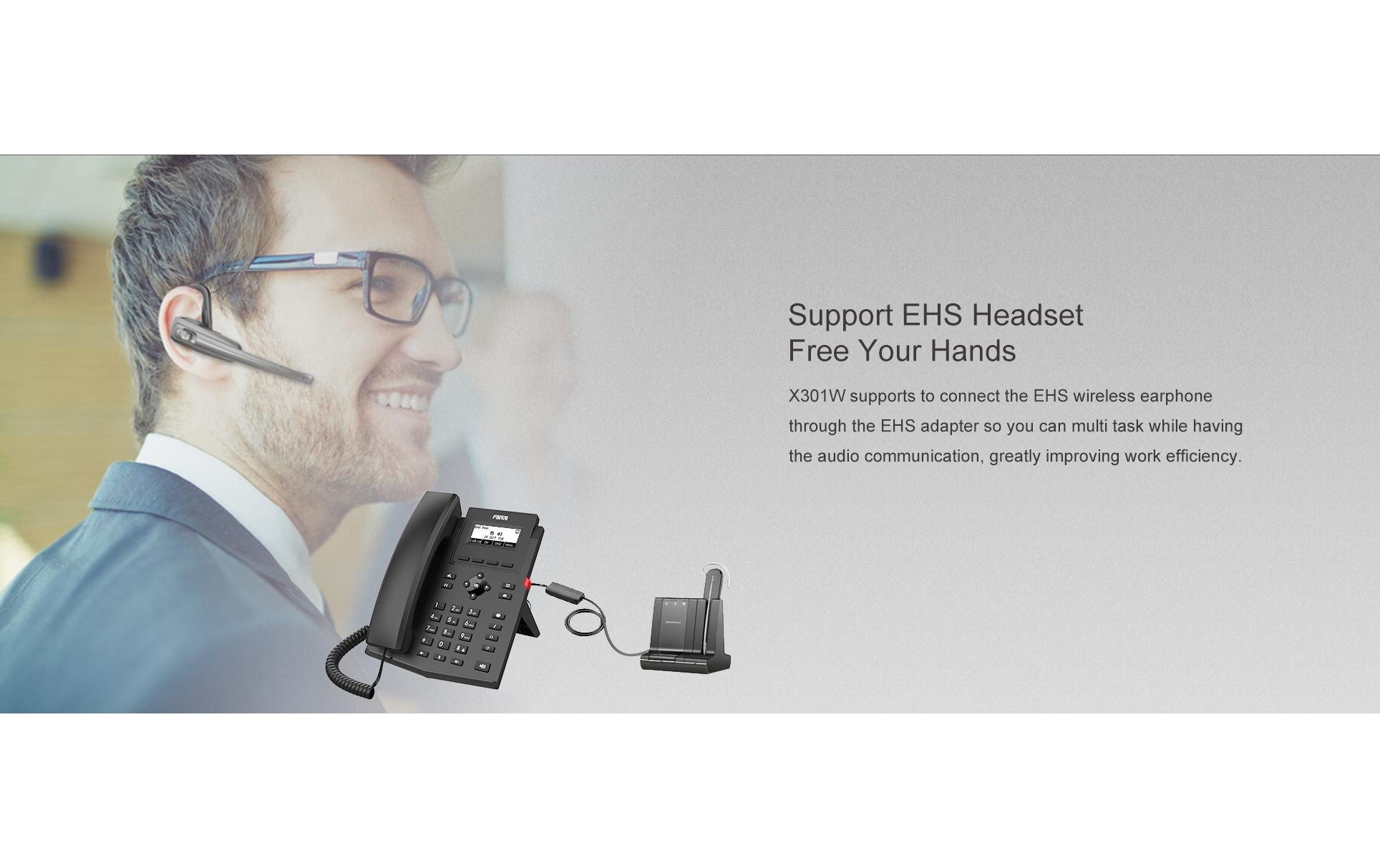 Fanvil Tischtelefon X301W Schwarz