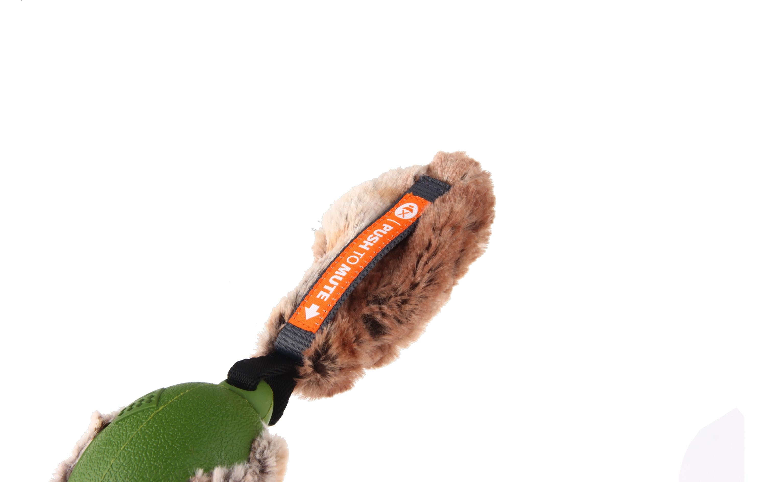 GiGwi Hunde-Spielzeug Push to mute, Ente, Grün