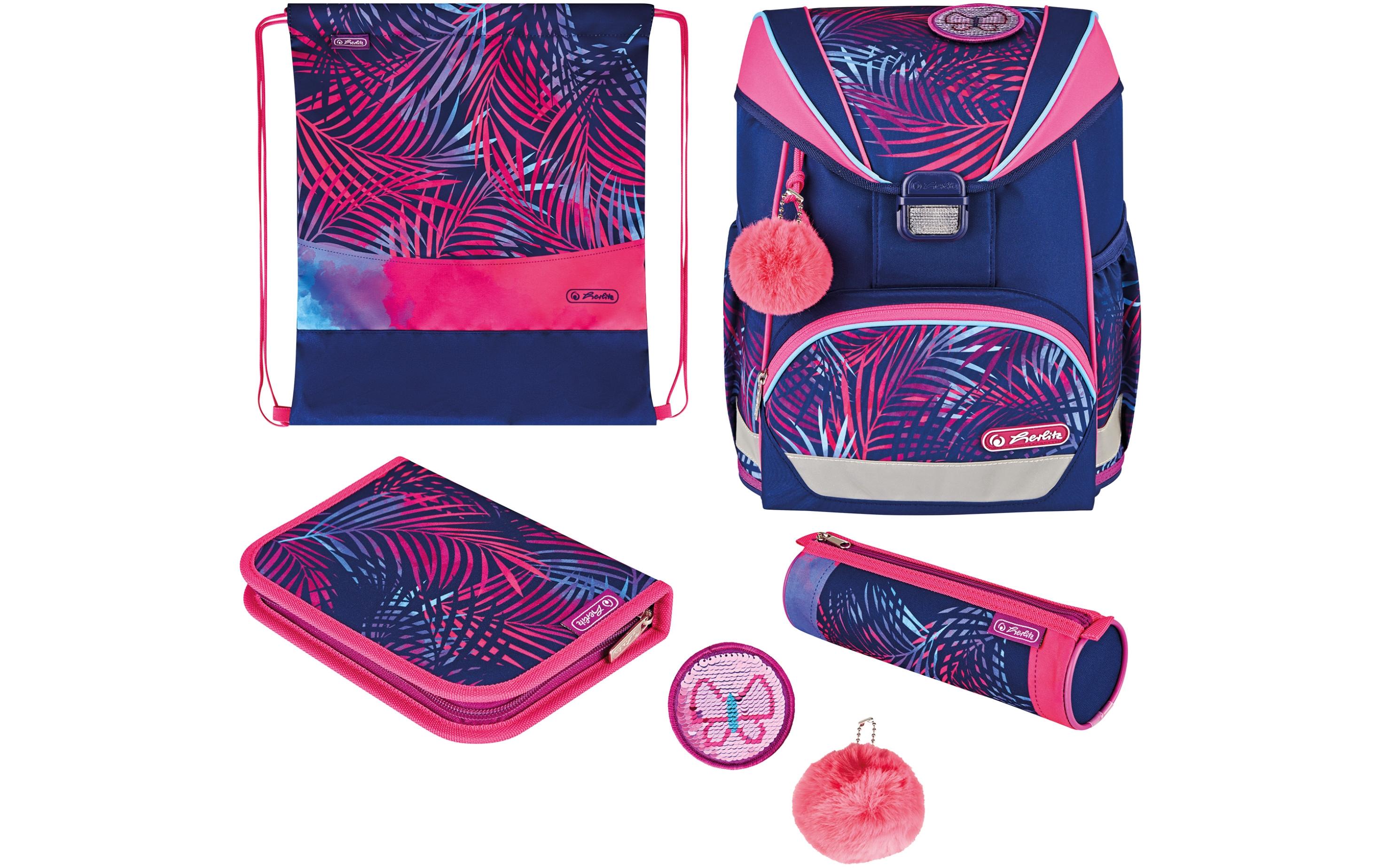 Herlitz Schulthek UltraLight Plus Tropical 4-teiliges Set Herlitz Schulthek UltraLight Plus Tropical 4-teiliges Set