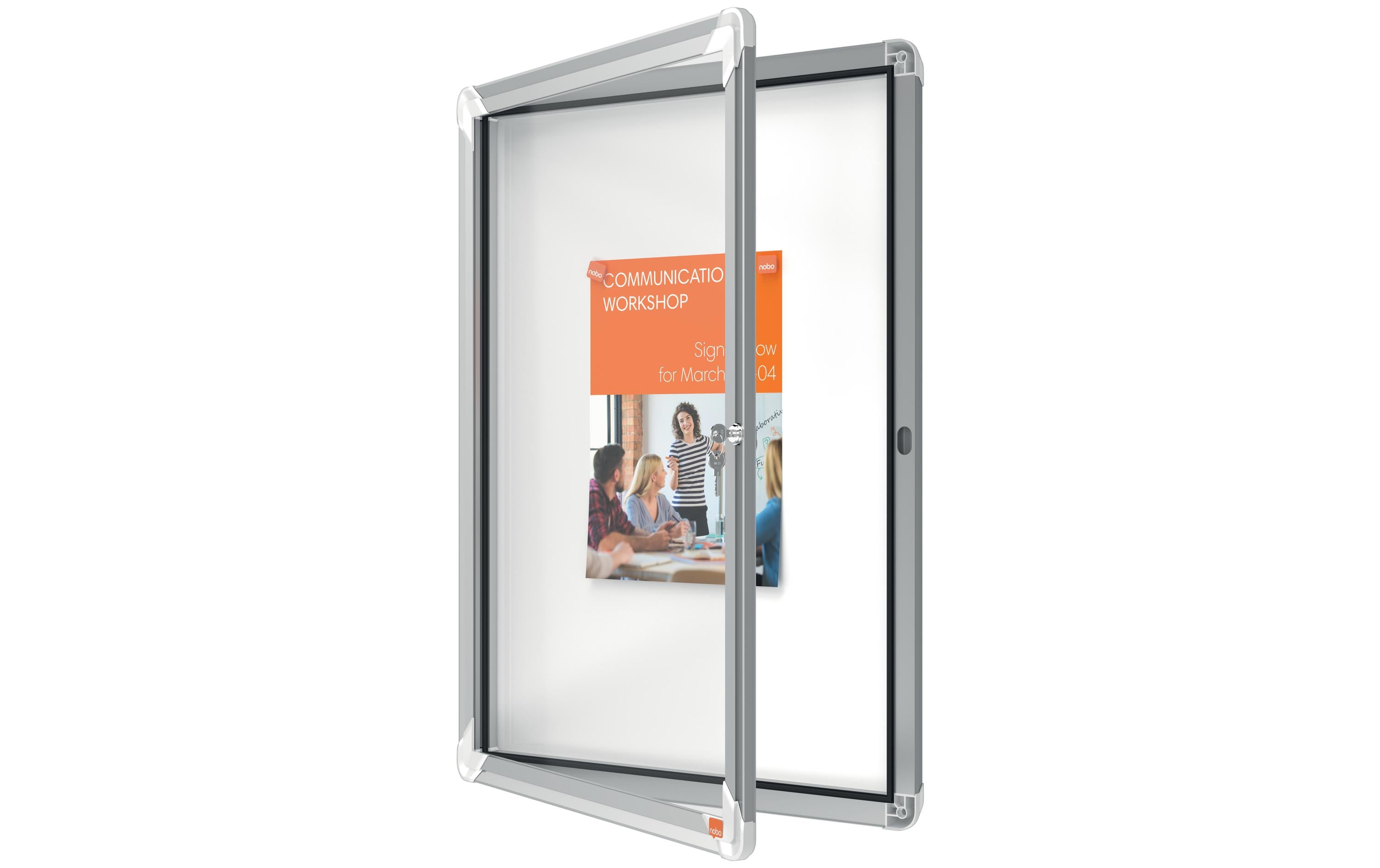 Nobo Premium Plus Schaukasten für Innenbereich 4 x A4, magnetisch