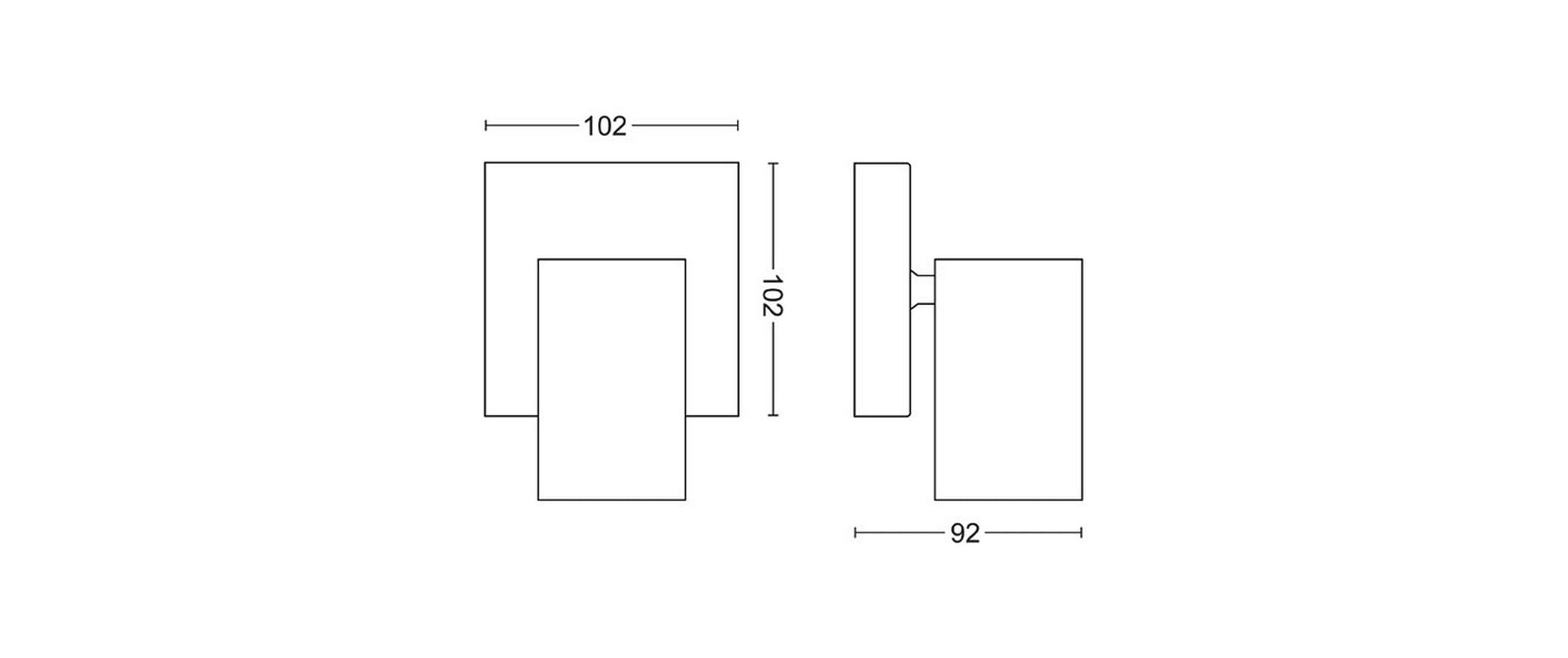 Philips Aufbauspot MyLiving Kosipo, 5.5W, GU10, Weiss