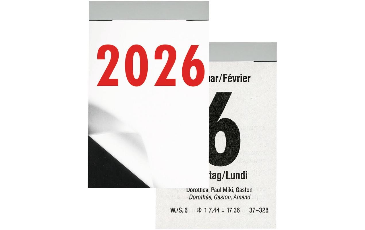 Biella Abreisskalender Abreisskalender Tag 5.4 x 8 cm, hoch