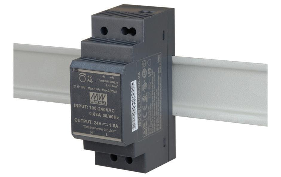 MeanWell DIN-Schienennetzgerät 36 W, 24 V MeanWell DIN-Schienennetzgerät 36 W, 24 V