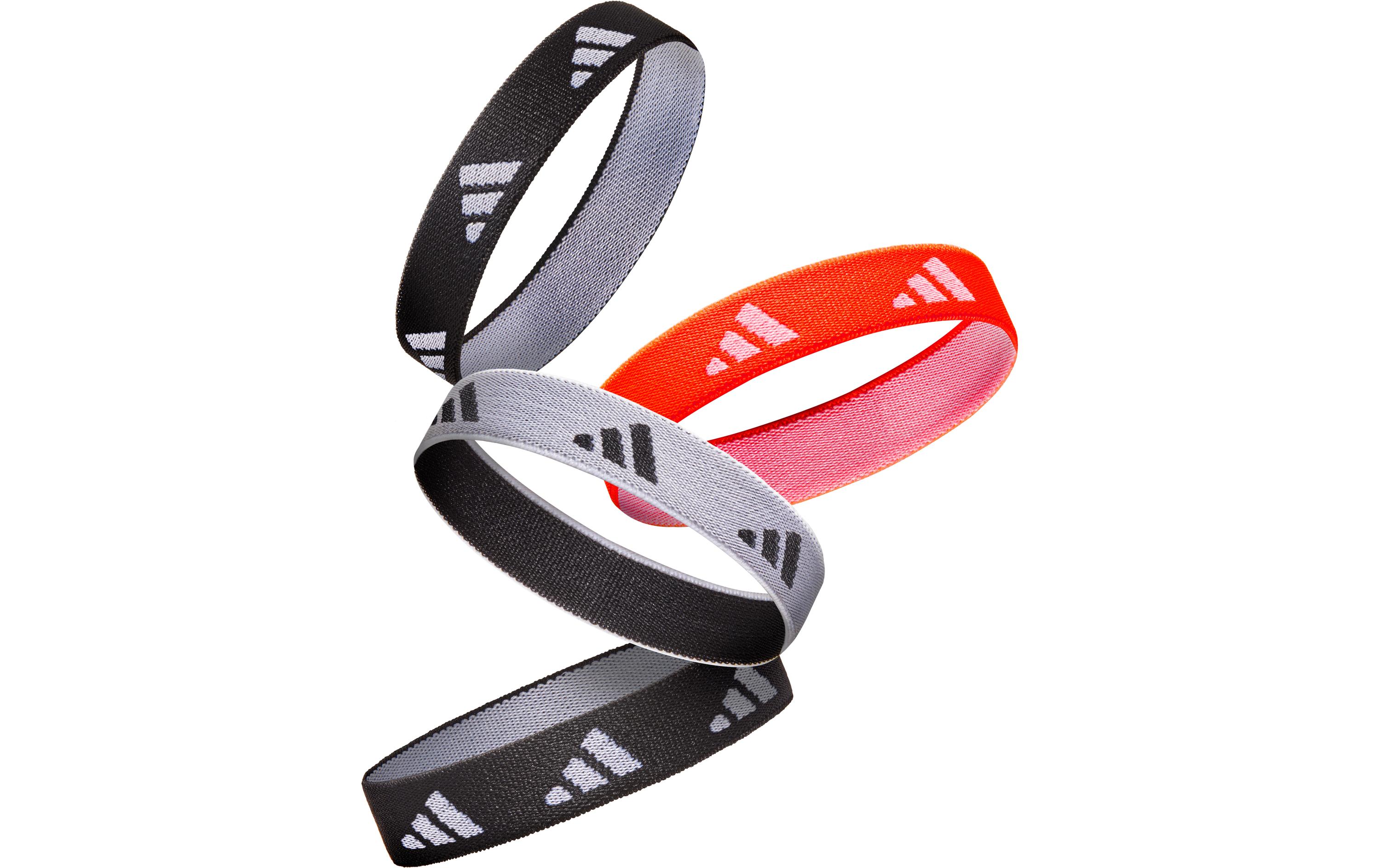 adidas Hair Ties Schwarz, Weiss, Solar Rot