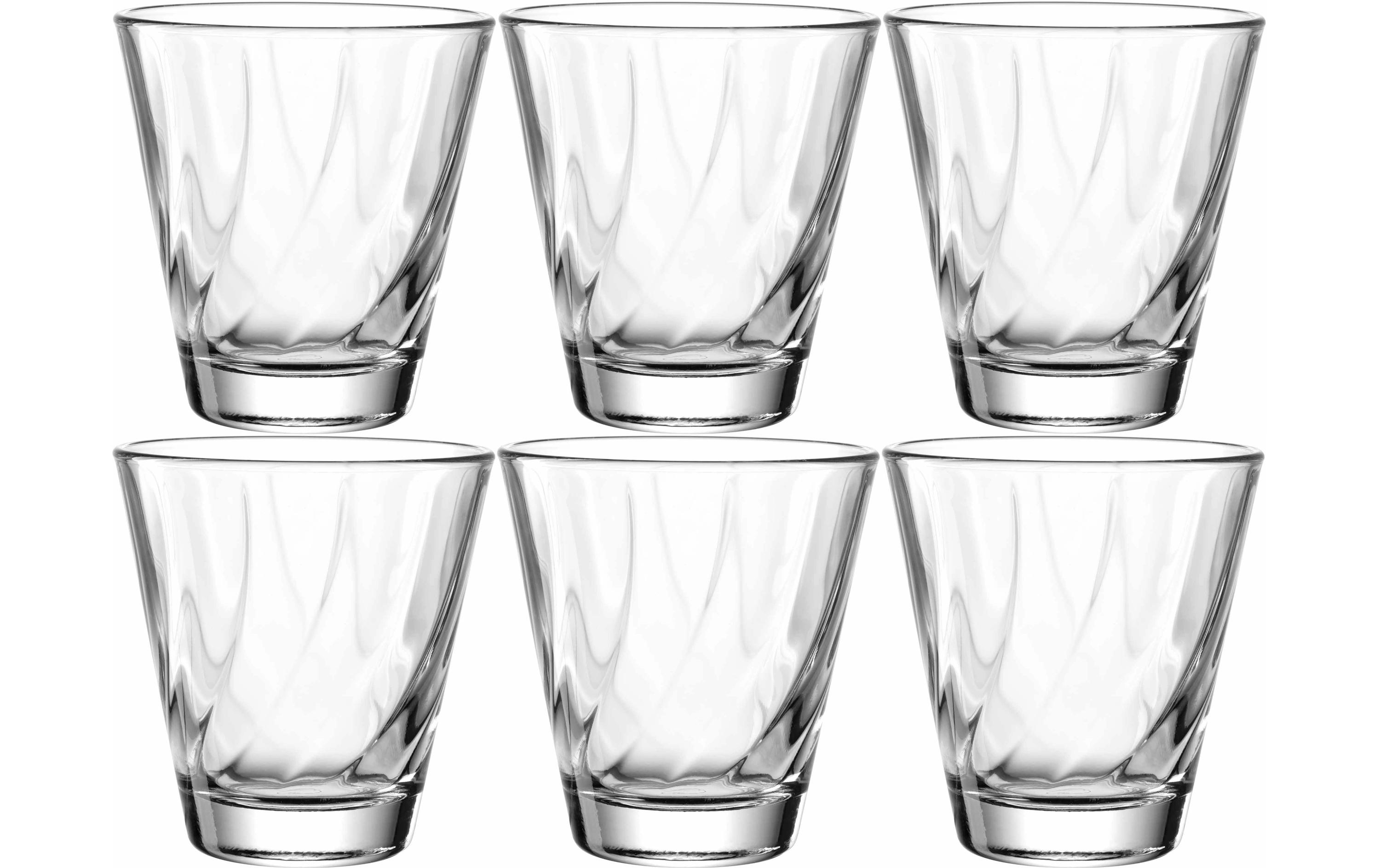 Leonardo Trinkglas Twist 215 ml, 6 Stück, Transparent