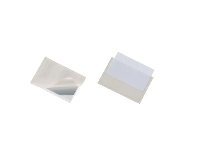 DURABLE Visitenkartenetui Selbstklebend 57 x 90 mm, 100 Stück