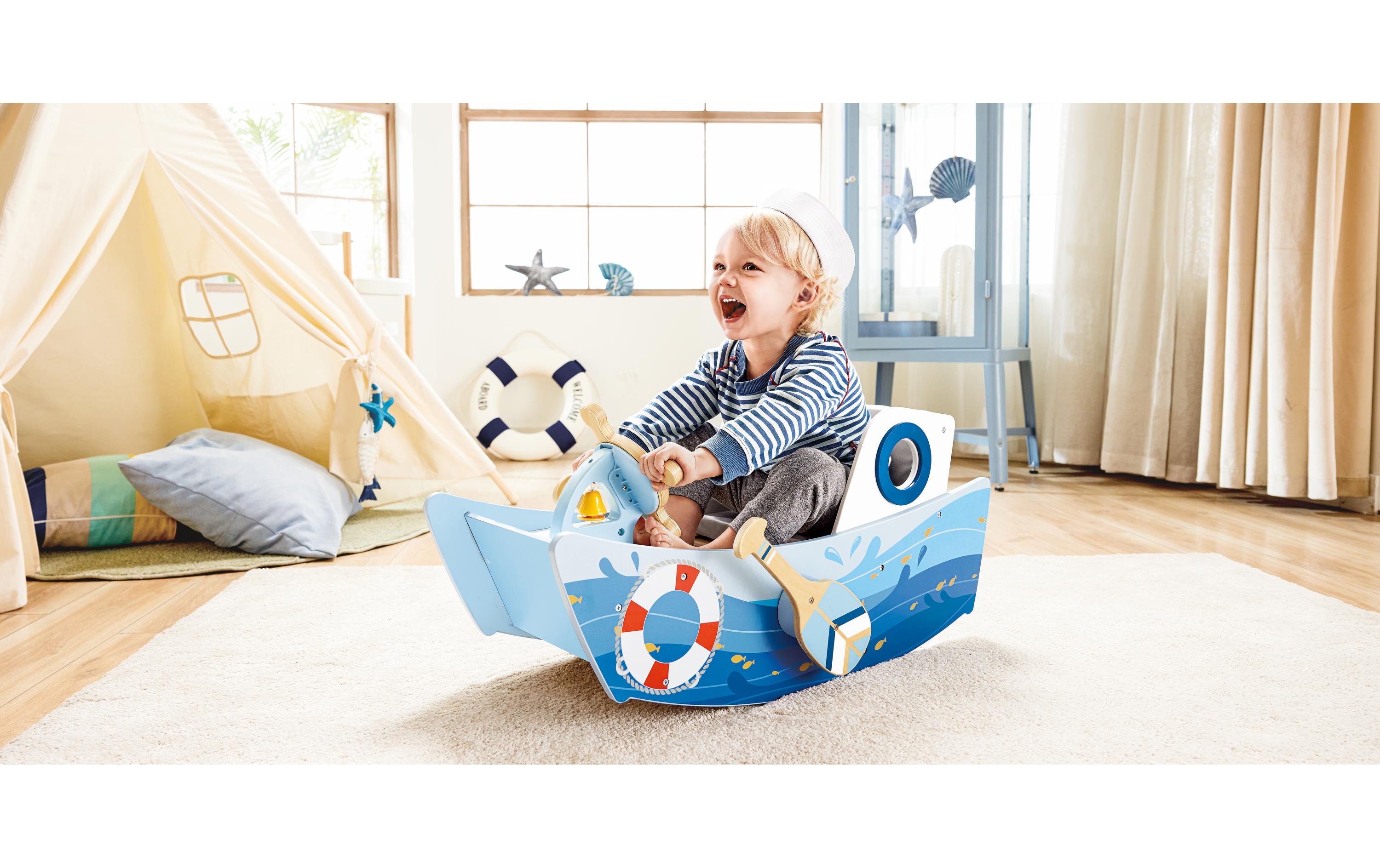 Hape Beschäftigungsspielzeug Captain's Rocking Boat