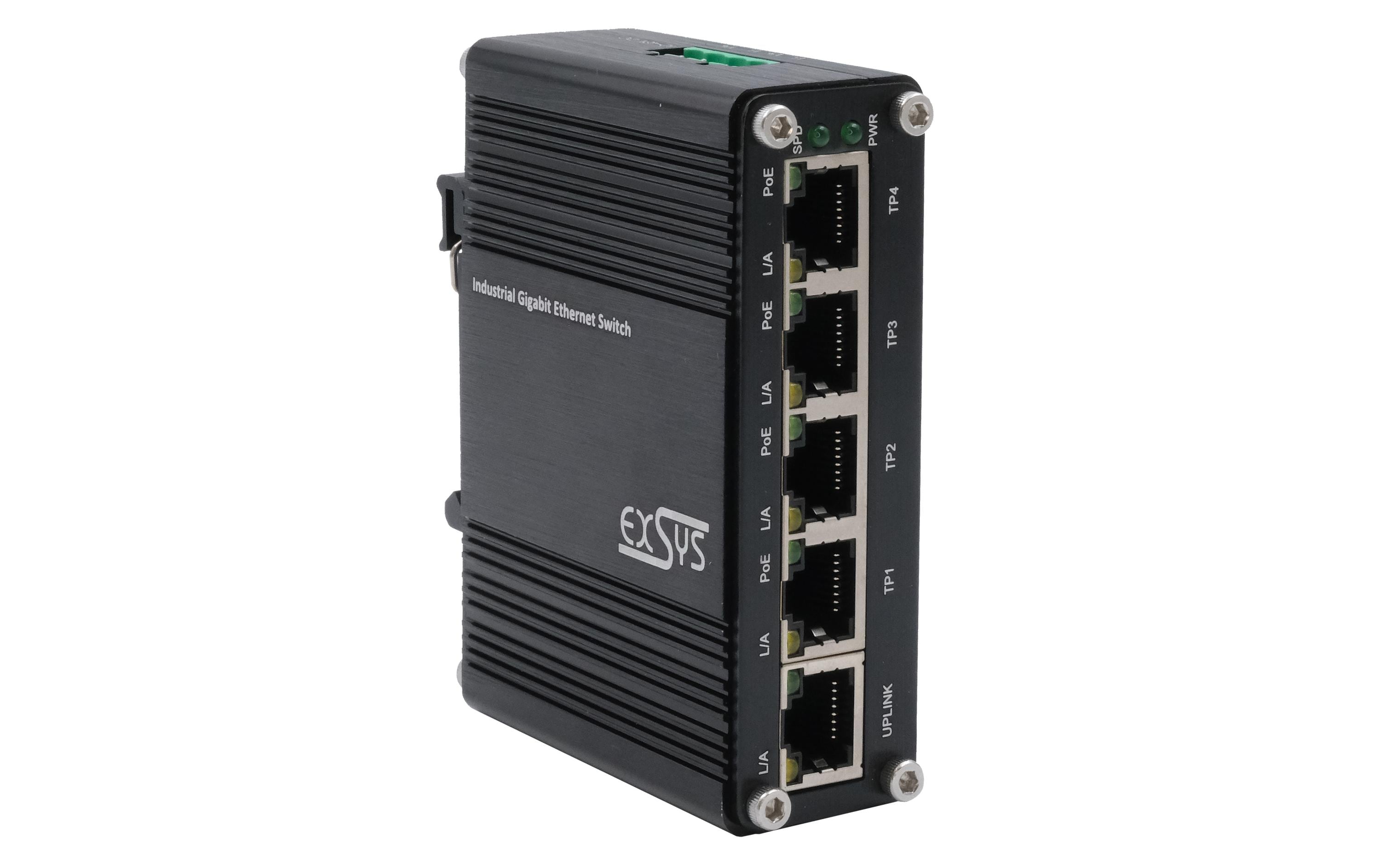 Exsys PoE Switch EX-62020POE 5 Port Exsys PoE Switch EX-62020POE 5 Port