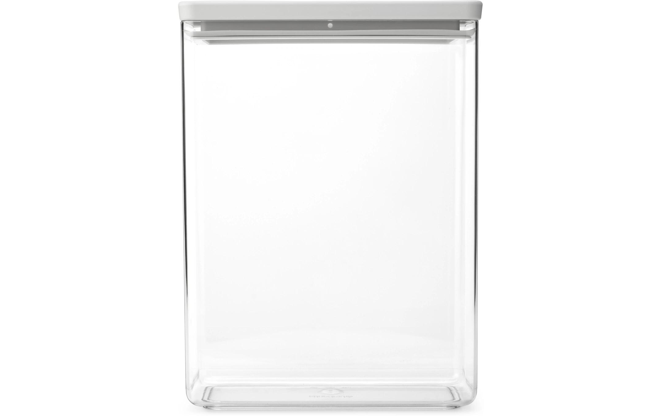 Brabantia Vorratsdose Tasty+ 5.4 l, Hellgrau/Transparent