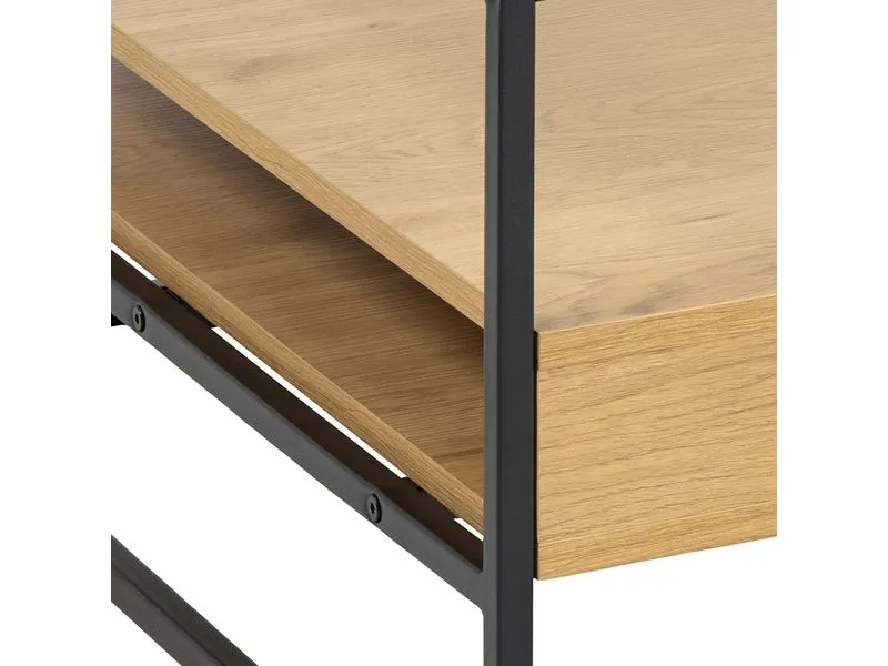 AC Design Couchtisch Randolf 80 cm x 40 cm, Nature/Schwarz