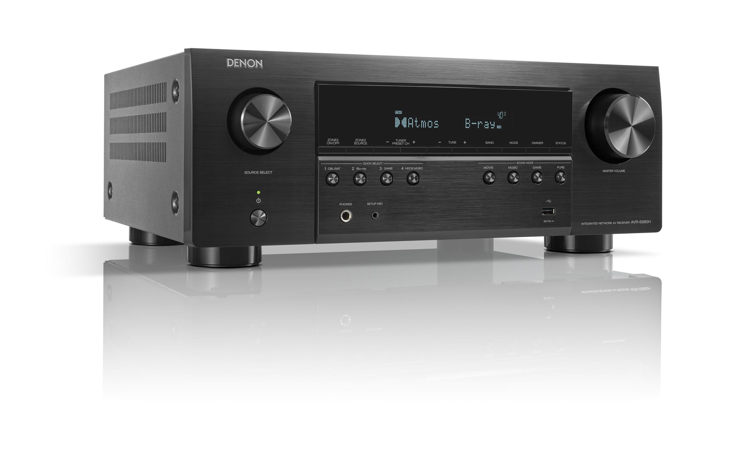 Denon AV-Receiver AVR-S980H Schwarz