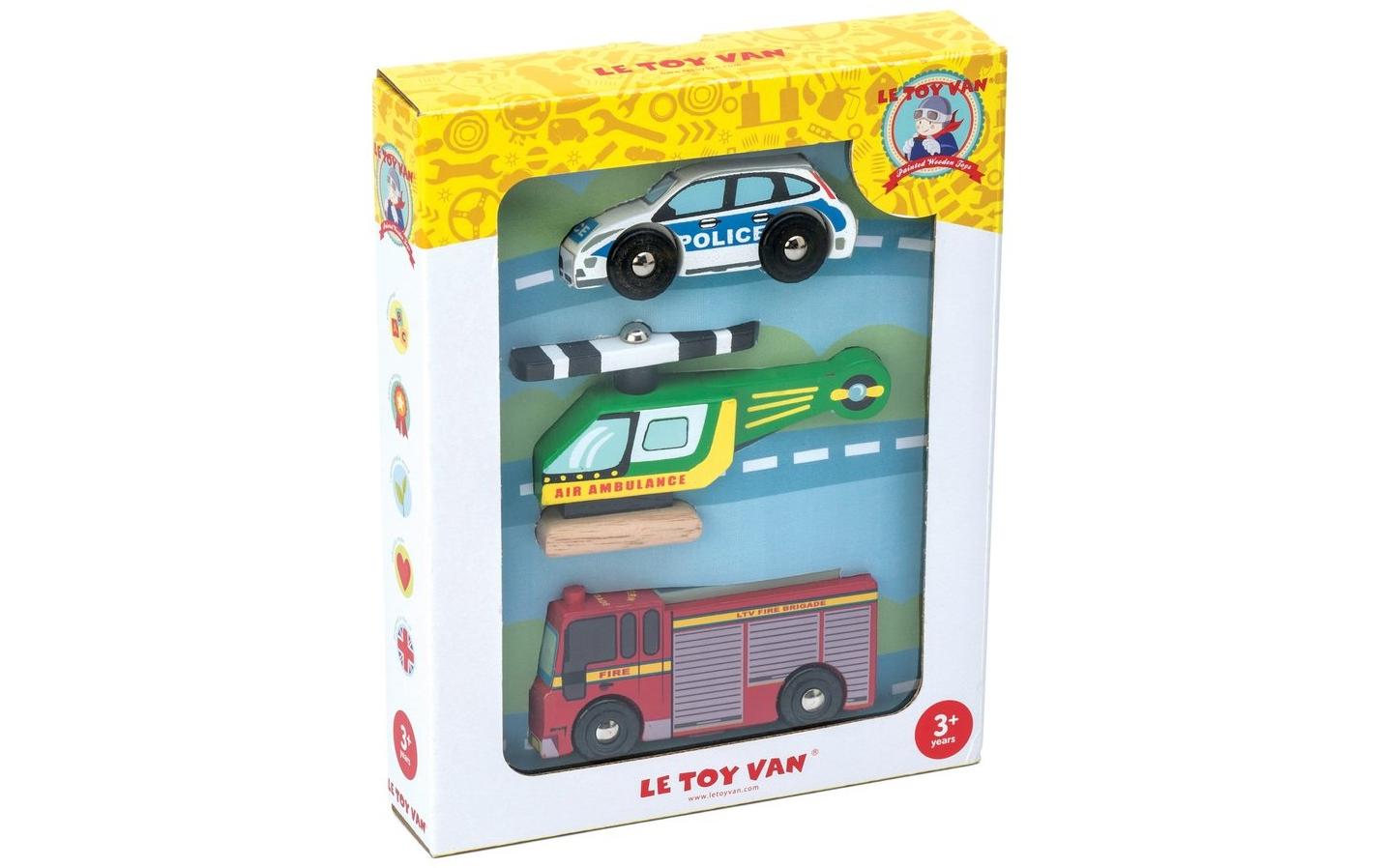 LE TOY VAN Spielzeugfahrzeug Rettungsfahrzeuge Set