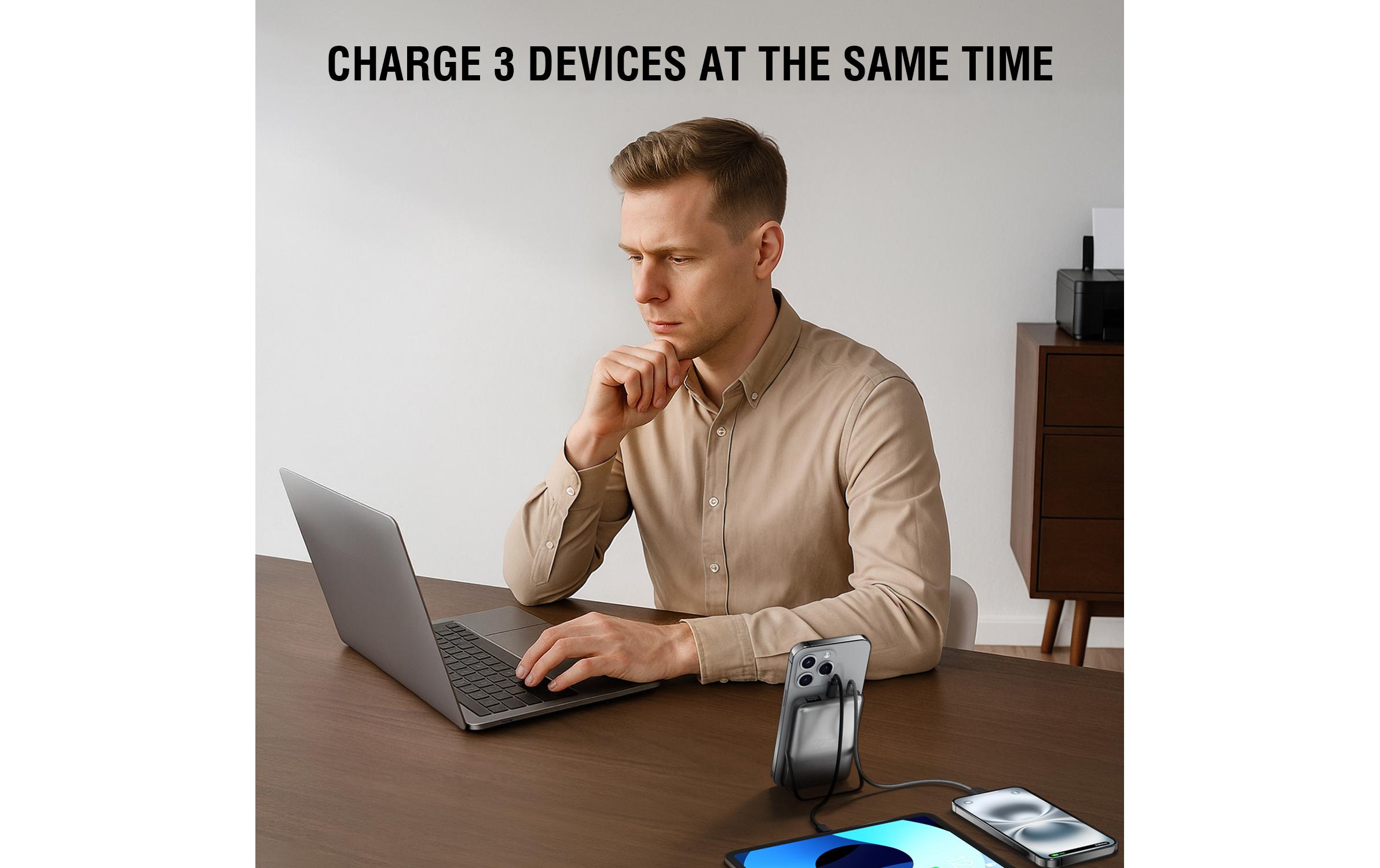 4smarts Powerbank Enterprise Pocket 10000 mAh, Qi2 ready 10000 mAh