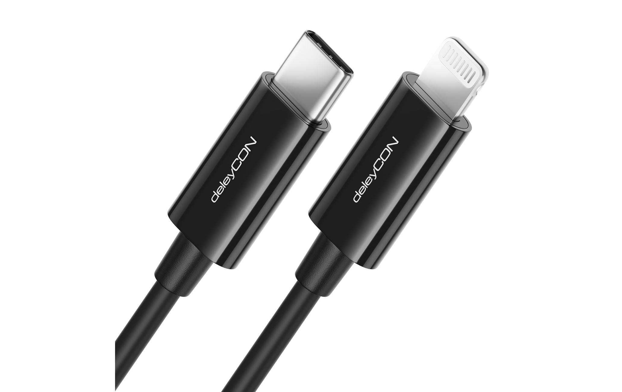 deleyCON USB 2.0-Kabel USB C - Lightning 2 m