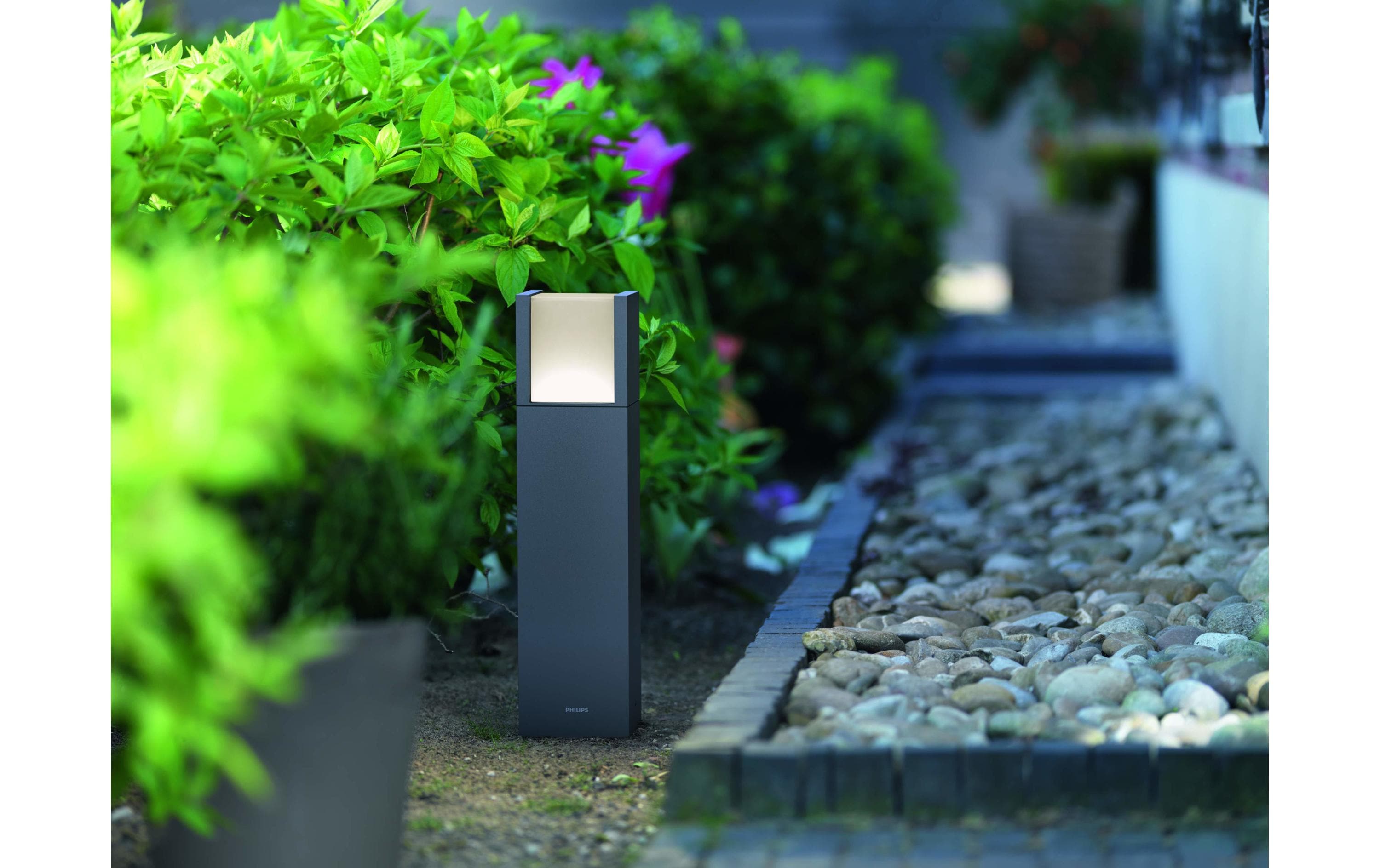 Philips myGarden LED Sockelleuchte Arbour, 600 lm, Anthrazit