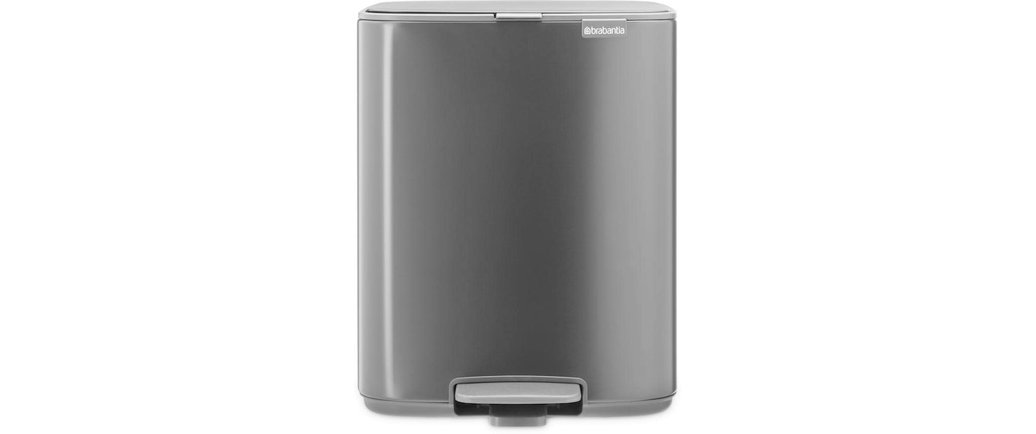 Brabantia Treteimer Bo 12 l, Schwarz matt