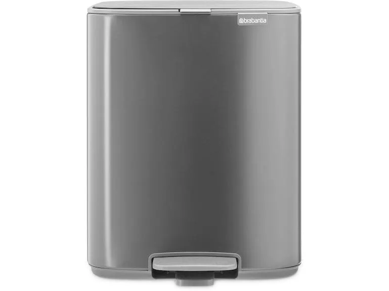 Brabantia Treteimer Bo 12 l, Schwarz matt