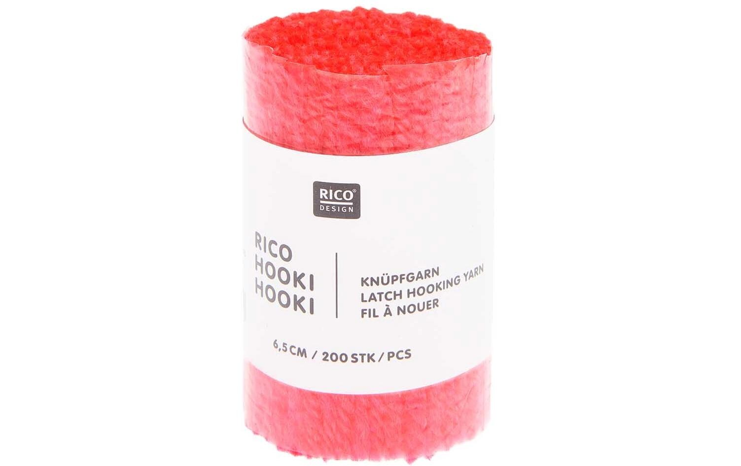 Rico Design Hooki Knüpfgarn Neonpink