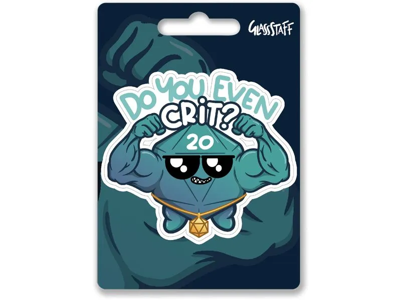 Glass Staff Do You Even Crit? Sticker Blau/Hellblau Glass Staff Do You Even Crit? Sticker Blau/Hellblau
