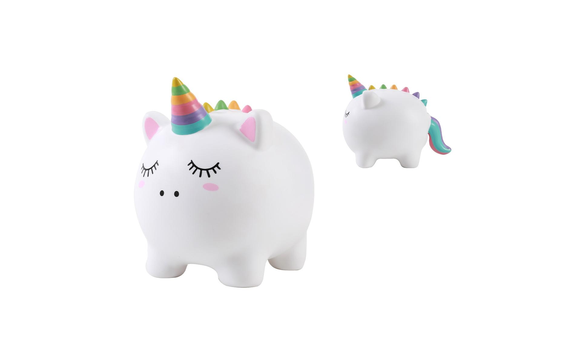 Basteln Spardose Einhorn