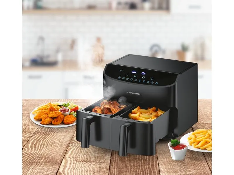 GOURMETmaxx Heissluft-Fritteuse 6 kg, Schwarz GOURMETmaxx Heissluft-Fritteuse 6 kg, Schwarz