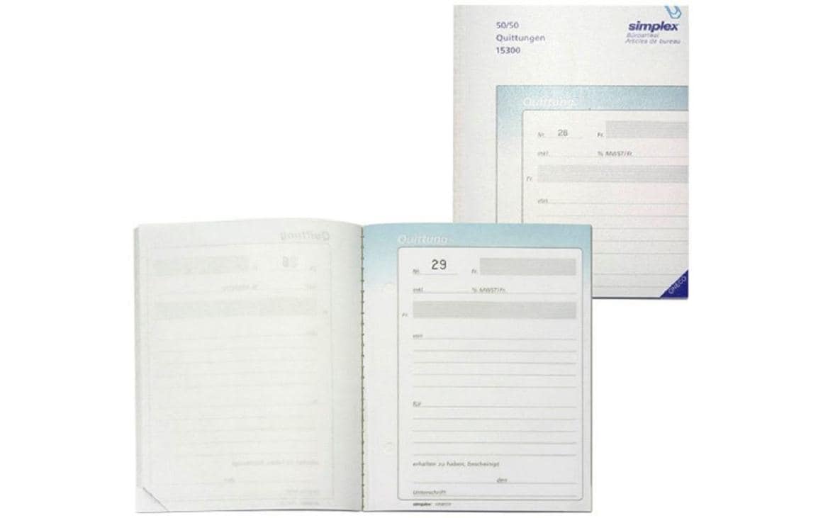 Simplex Durchschreibeblock A6 Quittungs-Buch