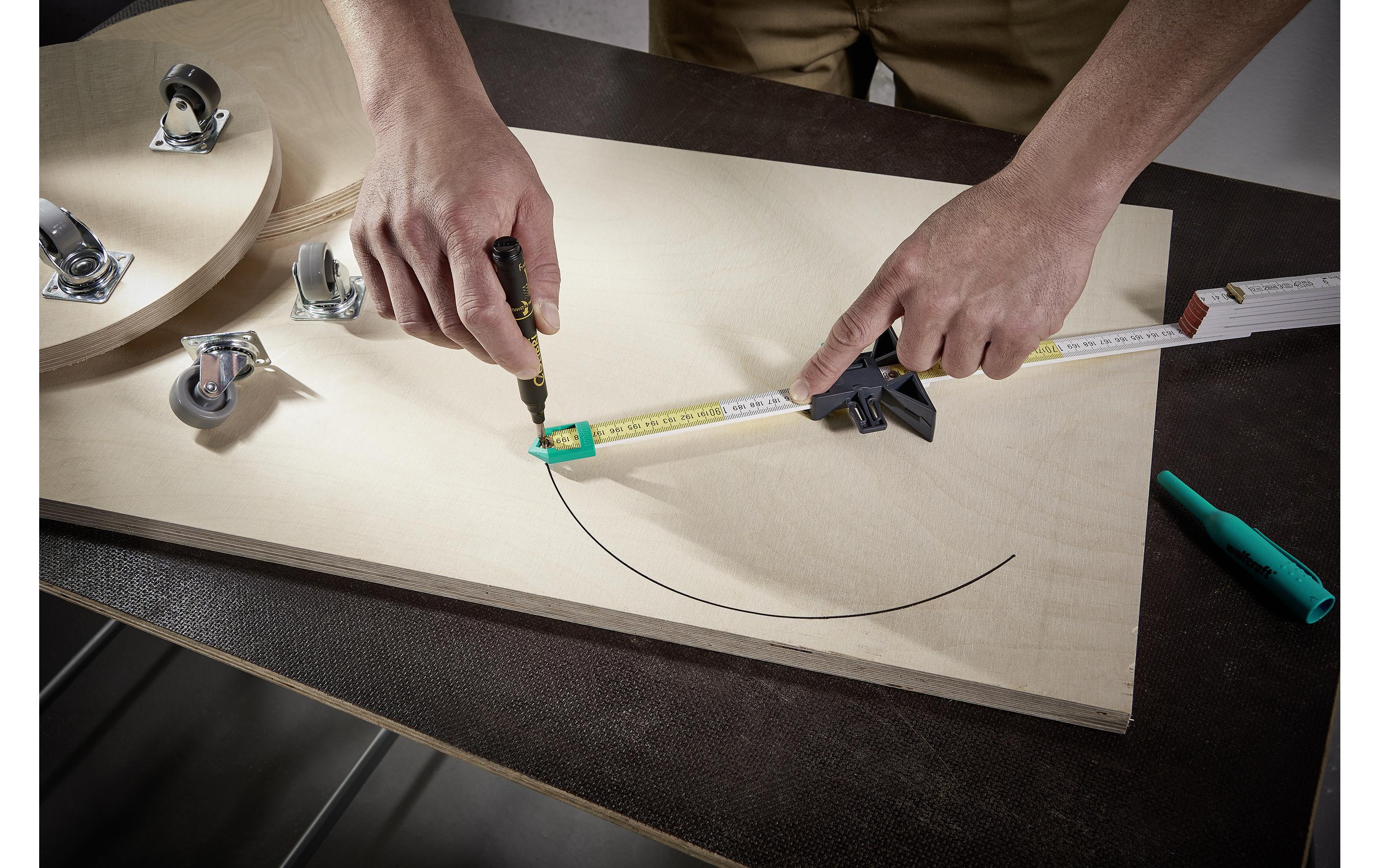 Wolfcraft Streichmass für Doppelmeter