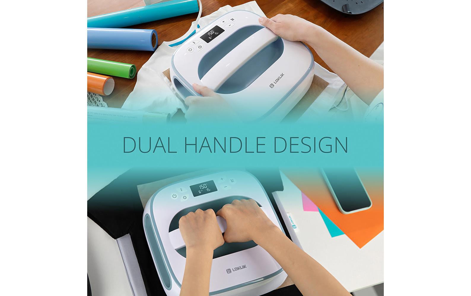 LOKLIK Easy Heat Press Weiss/Blau