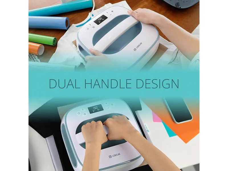 LOKLIK Easy Heat Press Weiss/Blau LOKLIK Easy Heat Press Weiss/Blau