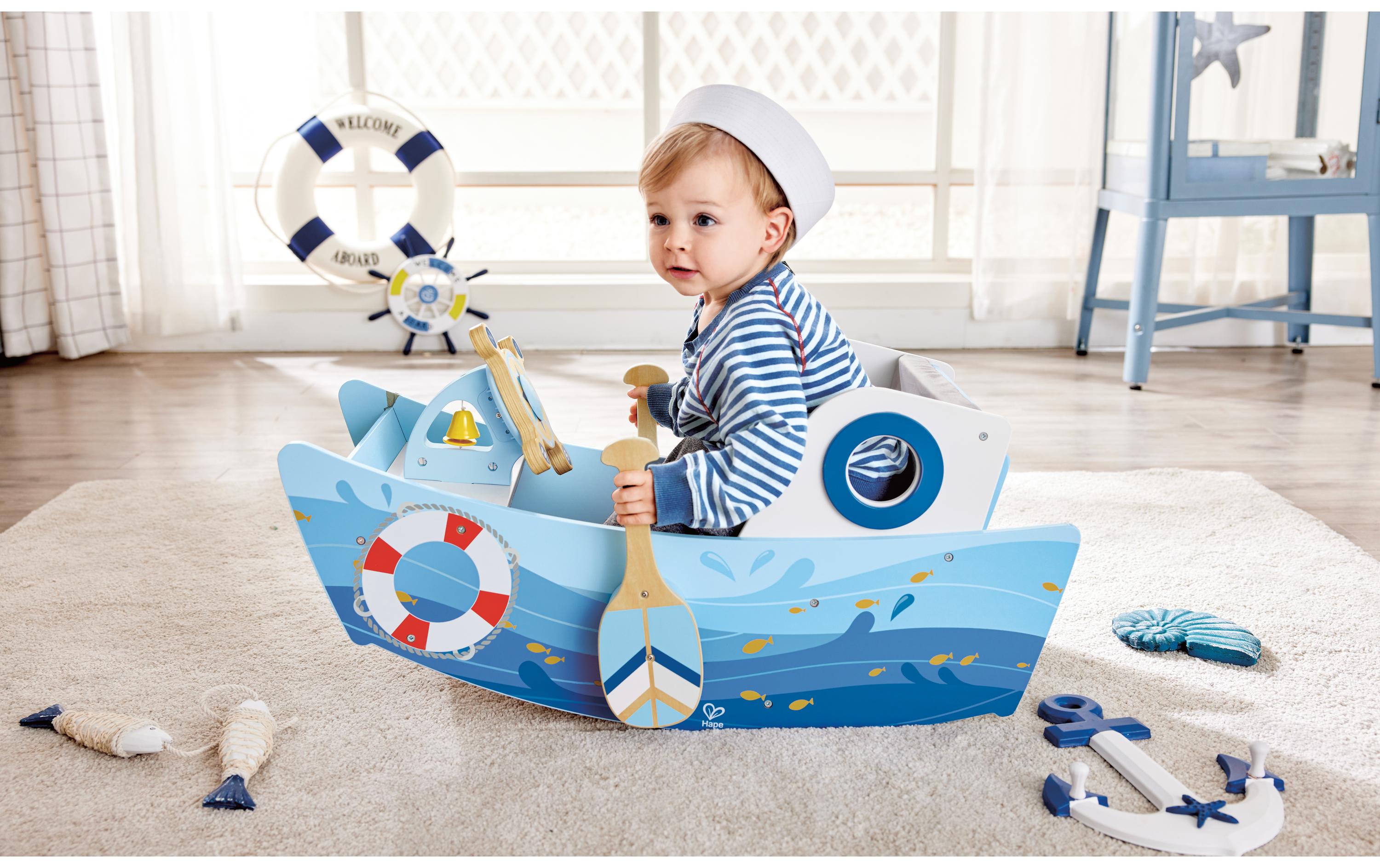 Hape Beschäftigungsspielzeug Captain's Rocking Boat
