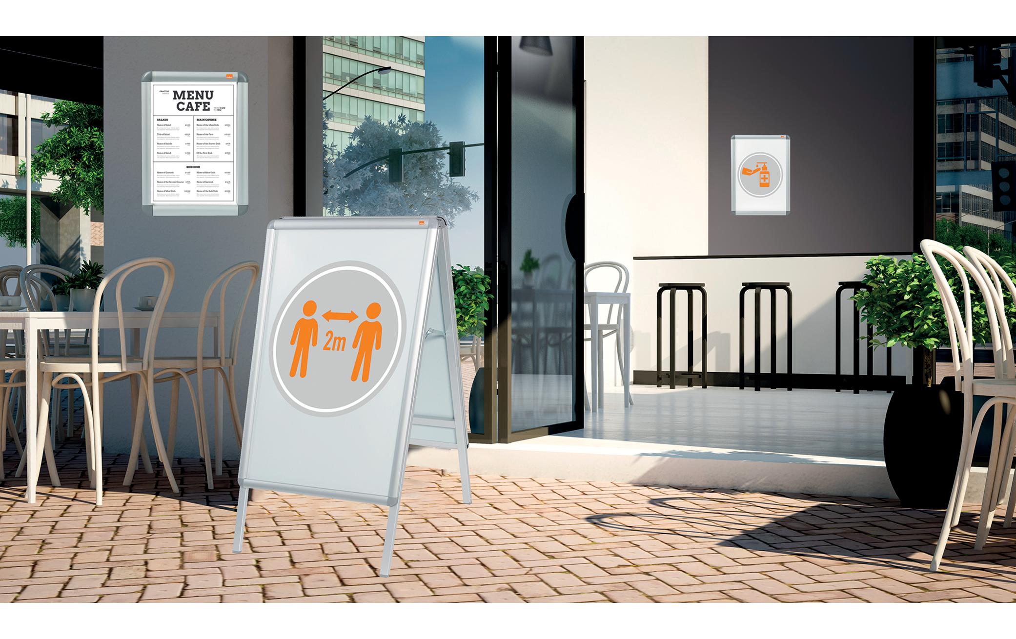 Nobo Premium Plus Plakatständer A1, freistehend und doppelseitig