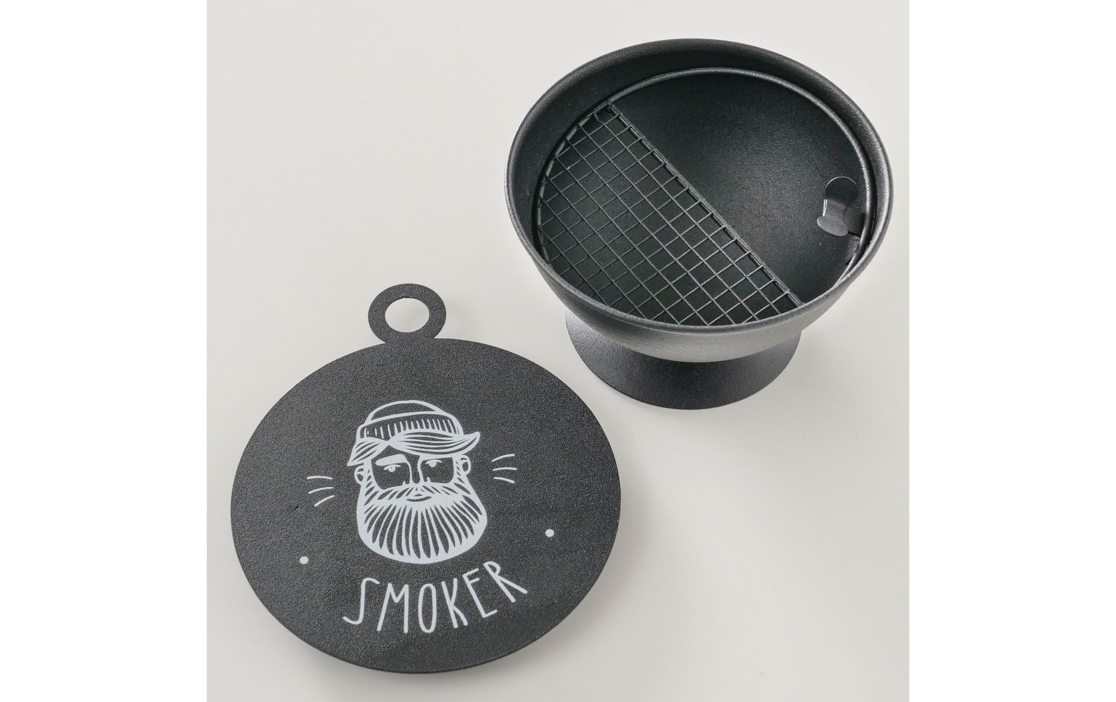 Boltze Aschenbecher Camper Schwarz/Weiss