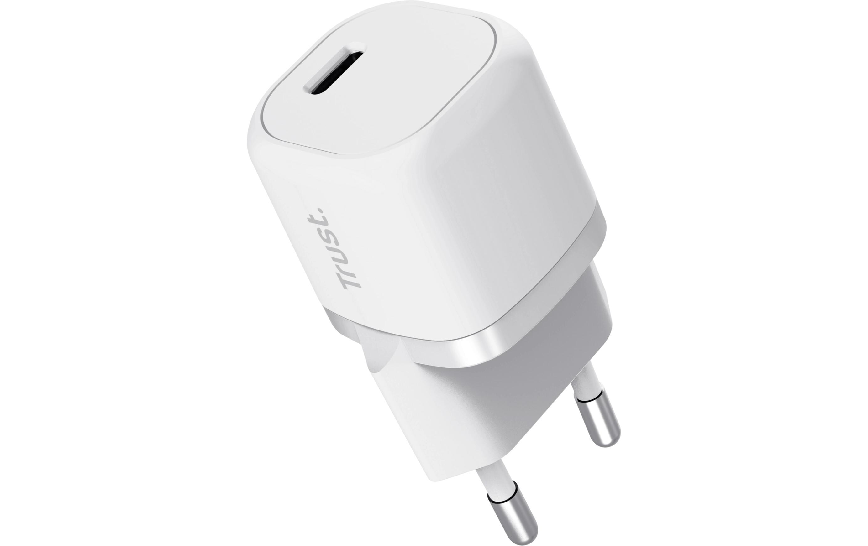 Trust USB-Wandladegerät Maxo Ultrakleines USB-C-PD 20 W Weiss