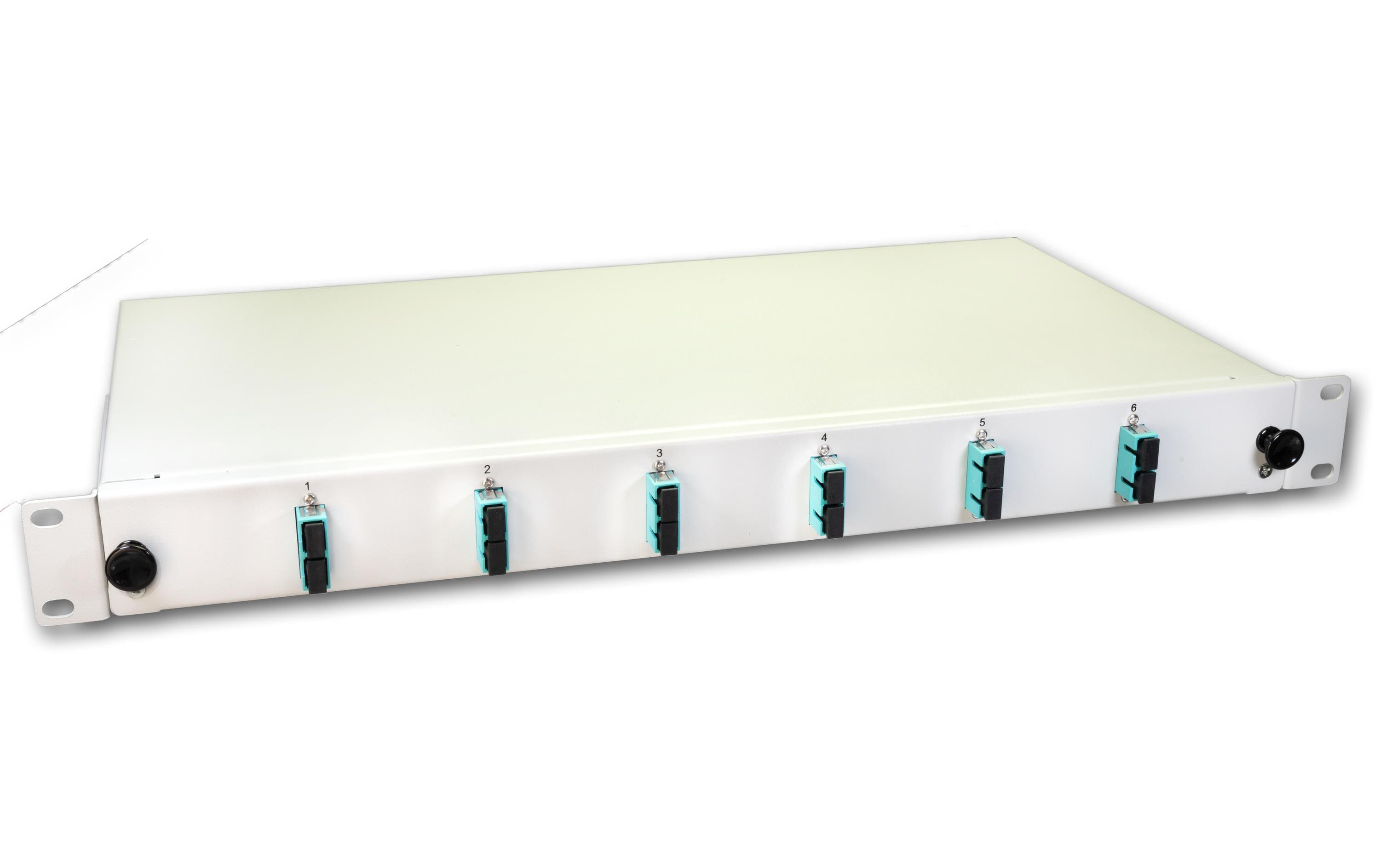 Lightwin Spleissbox 12 Fasern, 6x DSC MM, 50/125µm OM3 Pigtail