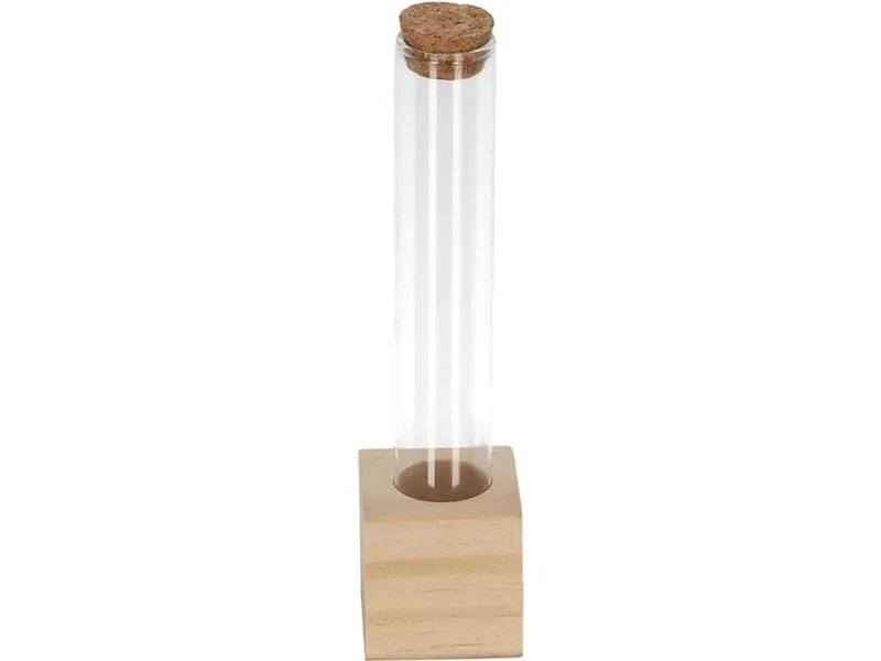 Esschert Design Vase Reagenzglas S 16.5 cm, Nature/Transparent Esschert Design Vase Reagenzglas S 16.5 cm, Nature/Transparent
