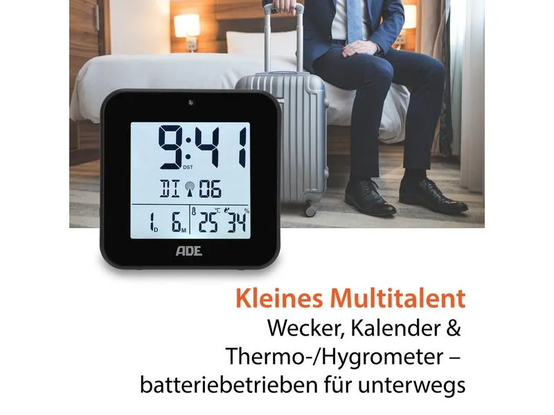 ADE Funkwecker mit Nachtlichtsensor ADE Funkwecker mit Nachtlichtsensor