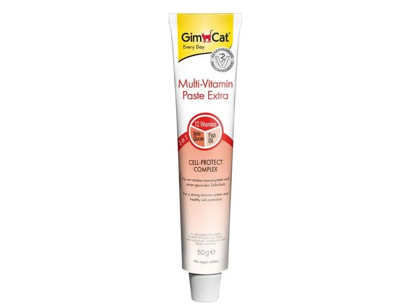 Gimpet Nahrungsergänzung GimCat Multi-Vitamin Paste Extra, 50 g Gimpet Nahrungsergänzung GimCat Multi-Vitamin Paste Extra, 50 g